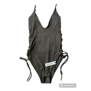 OLIVACEOUS Green Bodysuit Size M